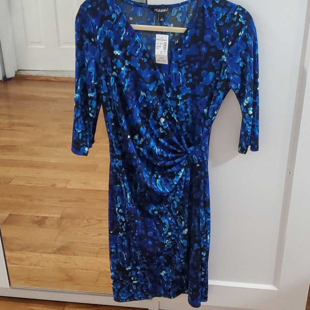 Blue floral dress